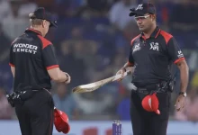 IPL 2025: Umpires Conduct On-Field Bat Inspections in Jaipur and Delhi Matches - IPL News